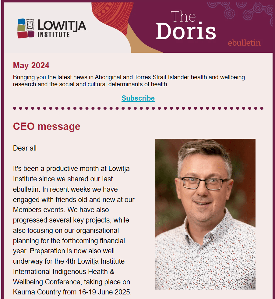 The Doris newsletter